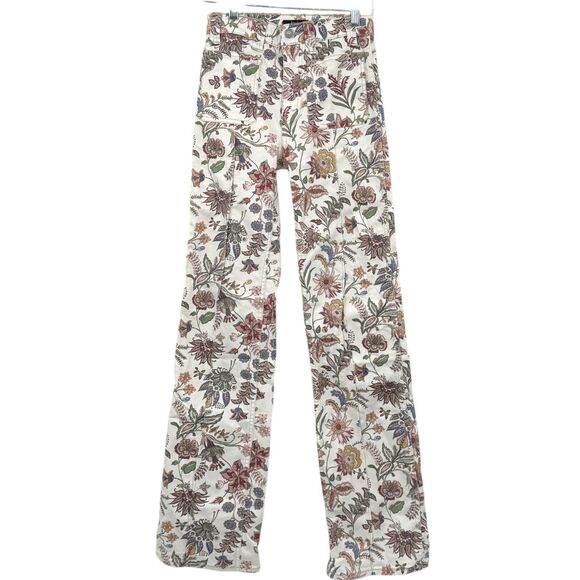 Polo Ralph Lauren‎ Ladies Stretch-Cotton Floral Print Jenn Flare Jean sz 14 - Picture 1 of 8
